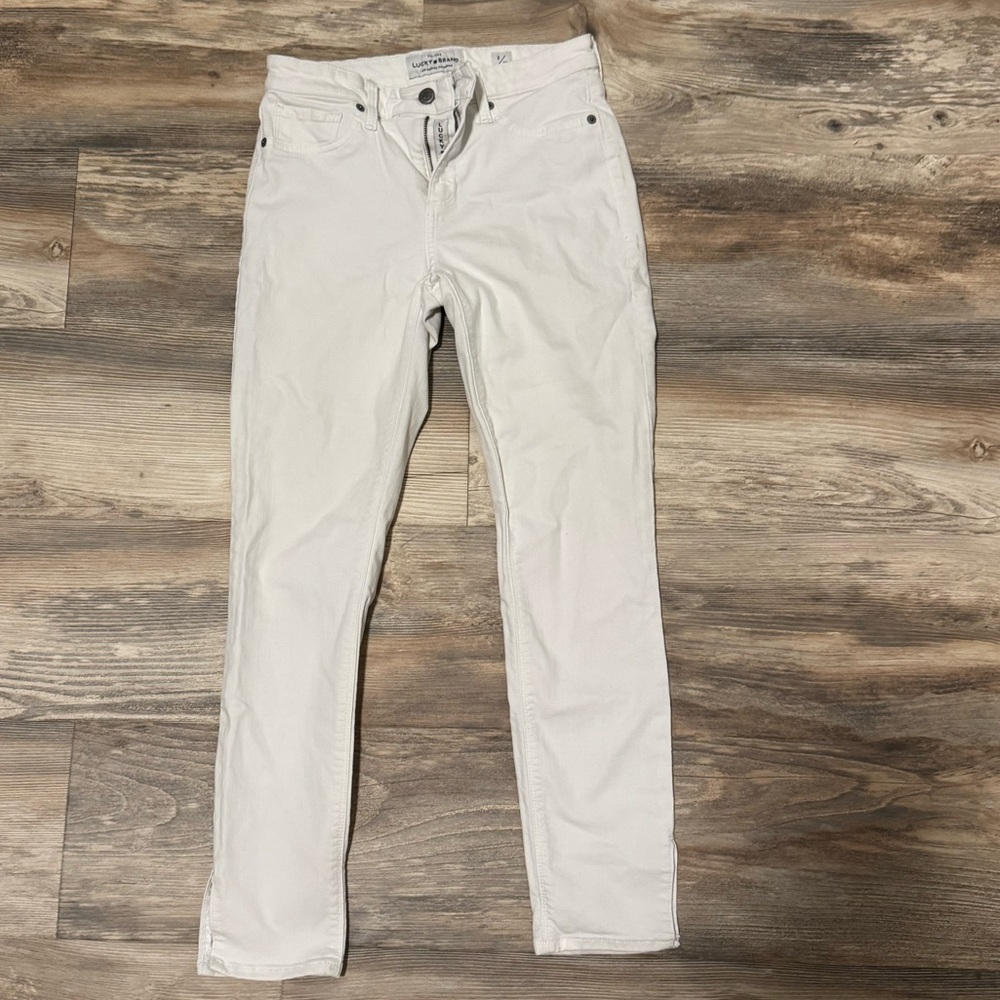 Women’s Lucky Brand White Ava Skinny Jeans Size 2 / 26